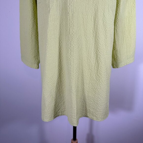 Habitat Clothes to Live In Tunic Top Women Small Green Lagenlook Relaxed - Picture 10 of 11